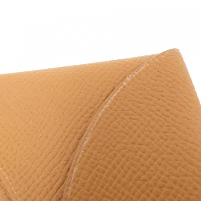 Pre-owned Hermes Brown Epsom Leather Coin Purse/coin Case ()