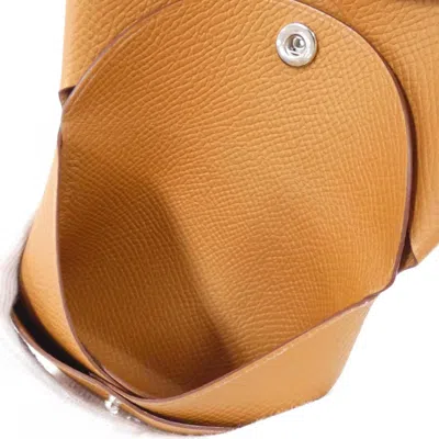 Pre-owned Hermes Brown Epsom Leather Coin Purse/coin Case ()