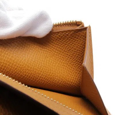 Pre-owned Hermes Brown Epsom Leather Wallet (bi-fold) ()