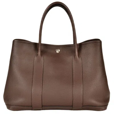 Pre-owned Hermes Brown Negonda Leather Tote Bag ()