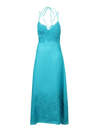 Ermanno Scervino Long Dress With Lace Embroidery