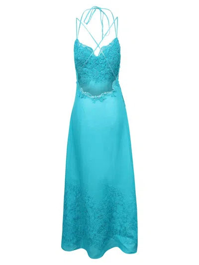Ermanno Scervino Long Dress With Lace Embroidery