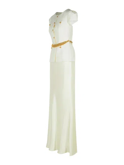 Self-portrait Chain Belt Maxi Dress