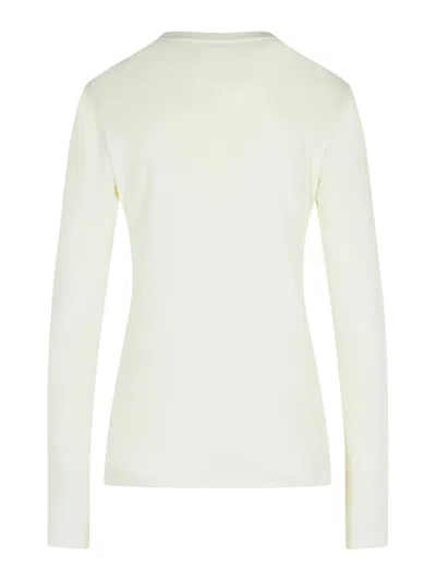 Jil Sander 3 Pack Crew Neck Long Sleeve T-shirt In White