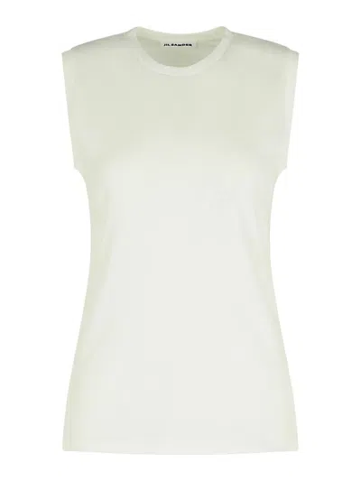 Jil Sander 3 Pack Crew Neck Long Sleeve T-shirt In White