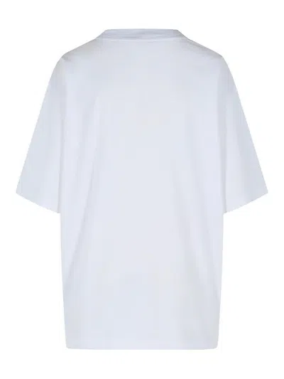 Marni White Cotton T-shirt With Tulip Print Women