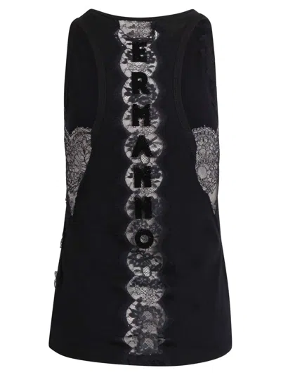 Ermanno Firenze Tank Top With Lace Details