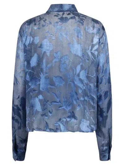 Ermanno Scervino Devor Shirt With Denim Printing