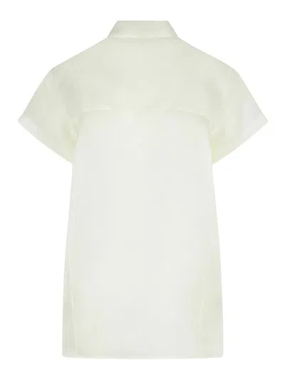 Khaite Keefe Short-sleeve Button-down Shirt