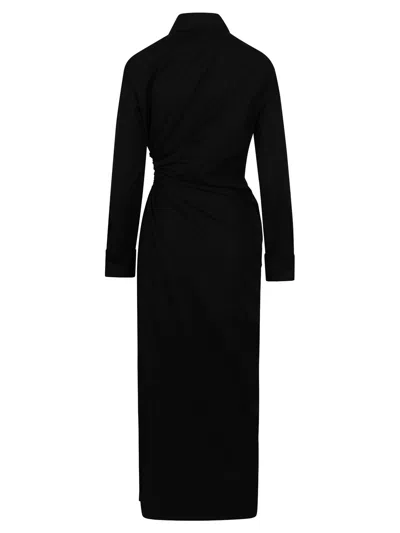 Max Mara Etre Abito Popeline Oblo In Black