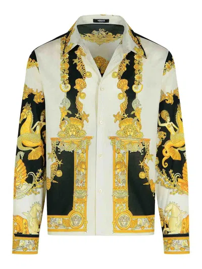 Versace Ivory Cotton Shirt