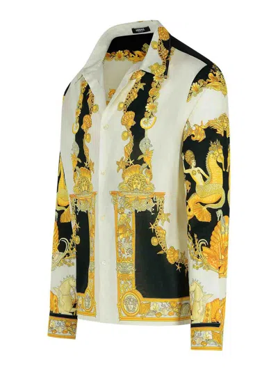 Versace Ivory Cotton Shirt