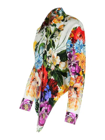 Dolce & Gabbana Floral Print Cotton Shirt