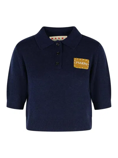 Marni Mending Logo Cashmere Sweater
