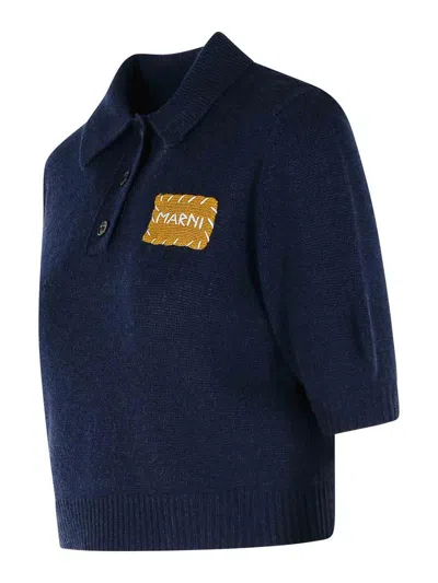 Marni Mending Logo Cashmere Sweater
