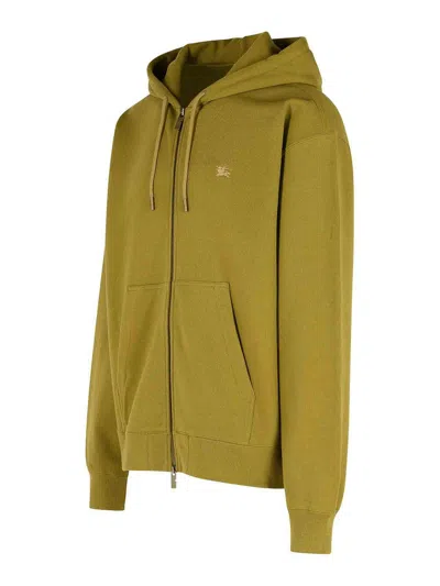Burberry Rory Ck Green Cotton Sweatshirt In Green