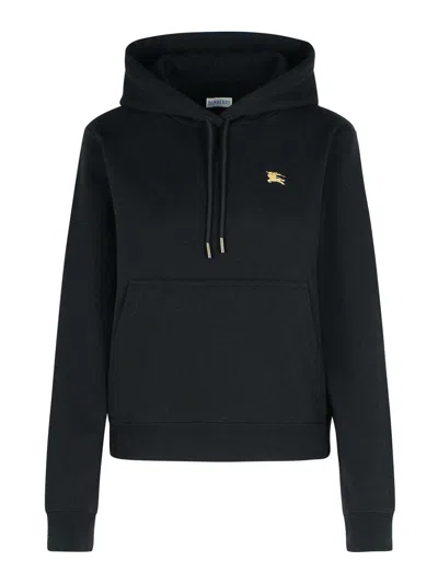 Burberry Harriet Black Cotton Sweatshirt In Black