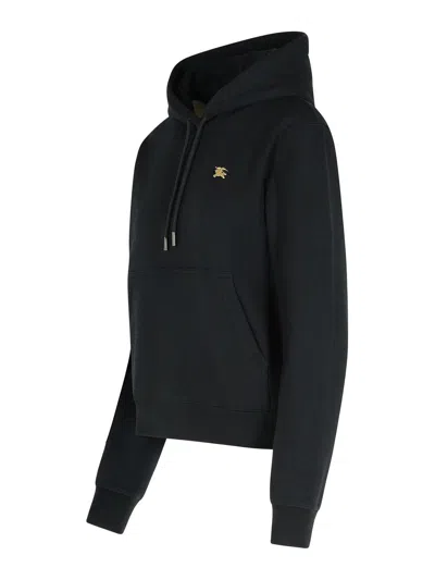 Burberry Harriet Black Cotton Sweatshirt In Black
