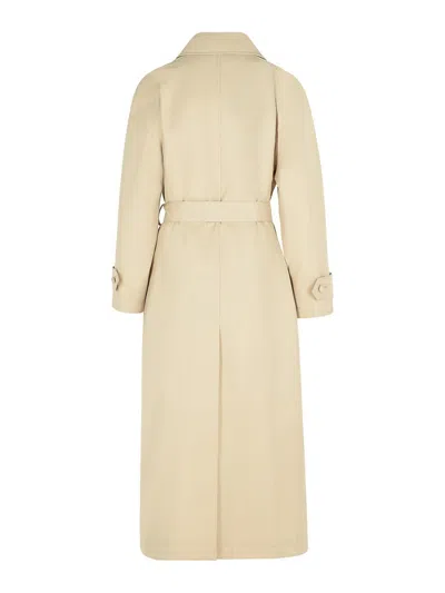 Dolce & Gabbana Over Beige Polyester Blend Trench Coat
