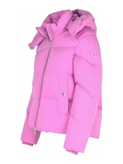 Woolrich Alsea Fuchsia Polyamide Down Jacket In Pink