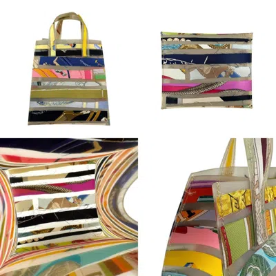 Pre-owned Hermes Multi-color Rubber Silk Handbag Tote Bag ()