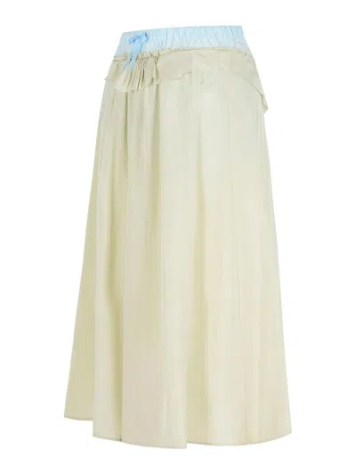 Maison Margiela Beige Aloe Anonymity Of The Lining Skirt