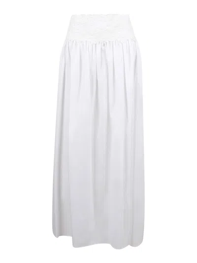 Ermanno Scervino Maxi Skirt With Intricate Cut-out Patterns