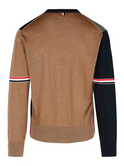 Thom Browne Fun Multicolor Irgin Wool Cardigan In Multi