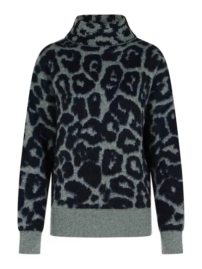 Stella Mccartney Grey Alpaca Blend Turtleneck Sweater