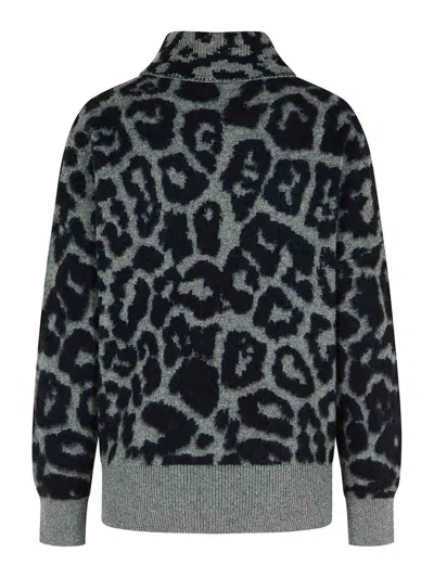 Stella Mccartney Grey Alpaca Blend Turtleneck Sweater