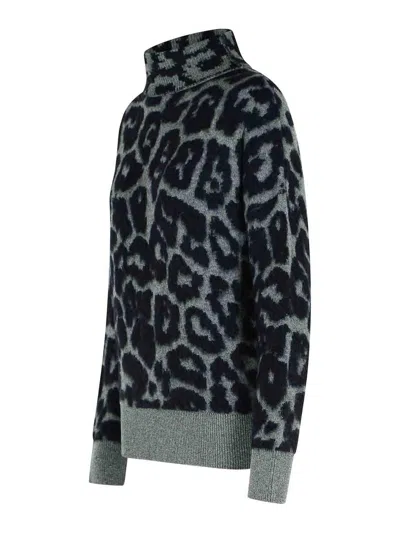 Stella Mccartney Grey Alpaca Blend Turtleneck Sweater