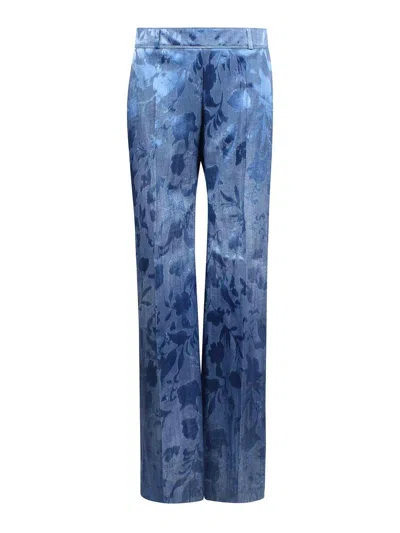 Ermanno Scervino Palazzo Pants With Floral Motif