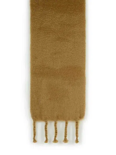 Jil Sander Beige Mohair Blend Scarf