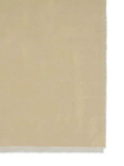 Max Mara Whiskey Beige Viscose Blend Scarf