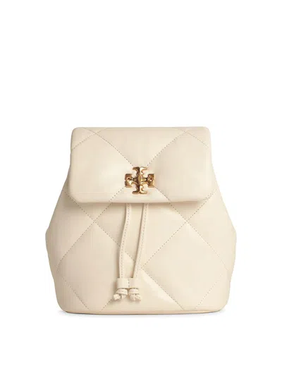 Tory Burch Kira White Leather Backpack