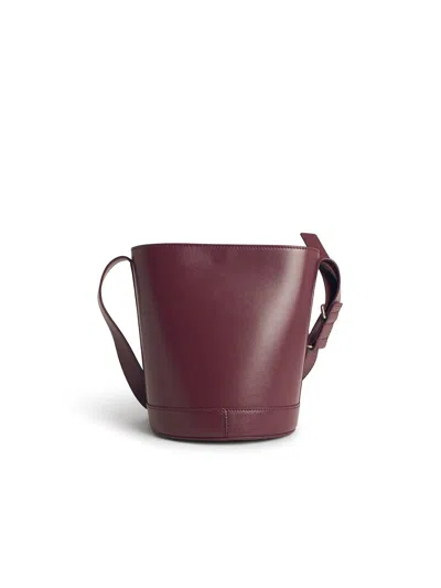 Jil Sander Cannolo Bucket In Red