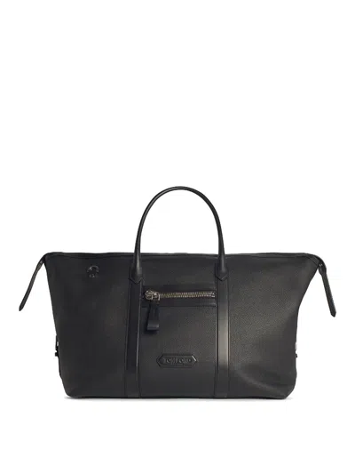 Tom Ford Travel Black Leather Bag