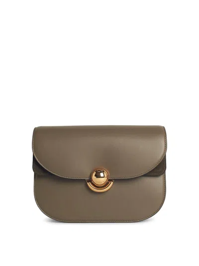 Furla Small 'sfera' Green Leather Crossbody Bag