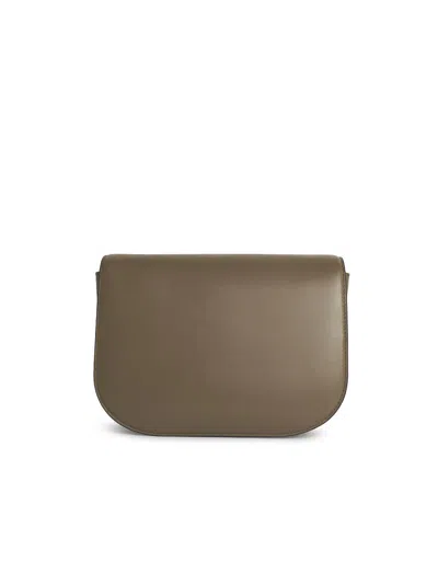Furla Small 'sfera' Green Leather Crossbody Bag