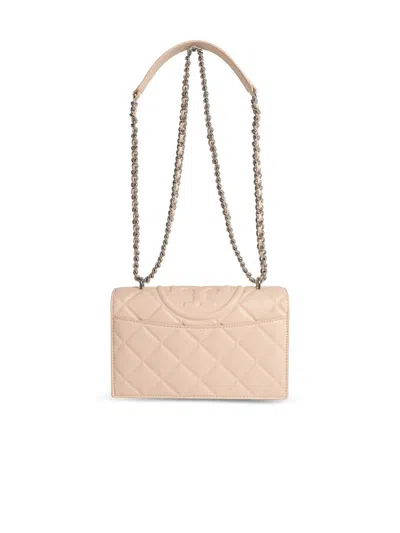 Tory Burch Fleming Small Pink Leather Crossbody Bag