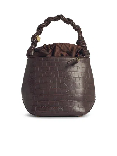 Ganni Women's Bou Bucket Bag In Brown