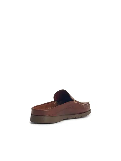 Paraboot Bahamas Brown Leather Loafers In Brown