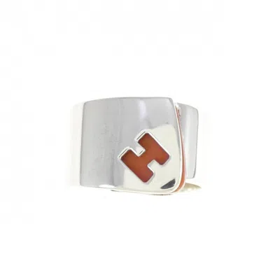 Pre-owned Hermes Silver Silver 925 Band Ring ()