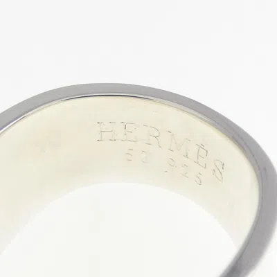 Pre-owned Hermes Silver Silver 925 Band Ring ()