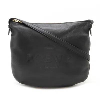 Pre-owned Loewe Black Leather Shoulder Bag ()