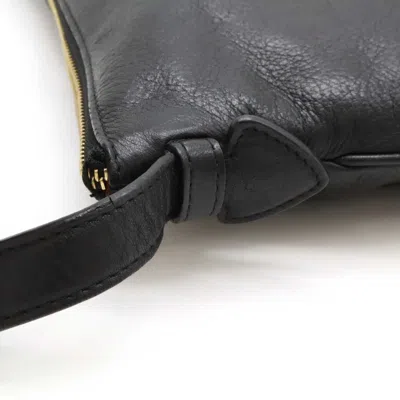 Pre-owned Loewe Black Leather Shoulder Bag ()