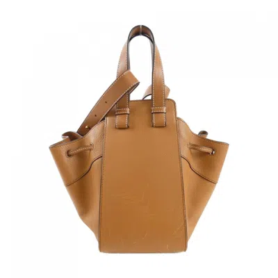 Pre-owned Loewe Hammock Light Camel Leather Shoulder Bag ()