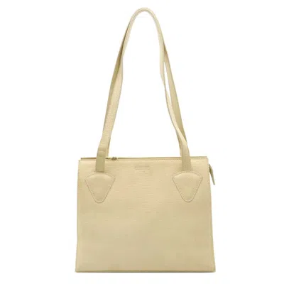 Pre-owned Loewe Light Beige Leather Shoulder Bag Tote Bag ()