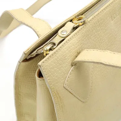 Pre-owned Loewe Light Beige Leather Shoulder Bag Tote Bag ()