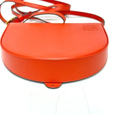 Pre-owned Loewe Orange Leather Shoulder Bag ()